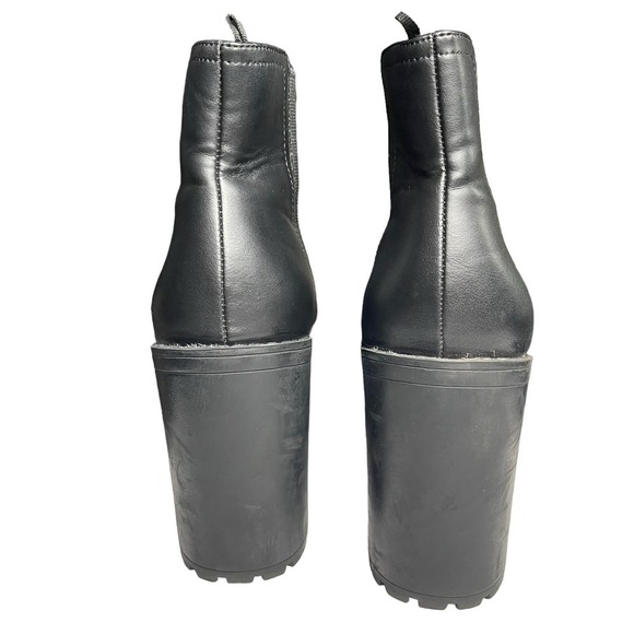 H & M Divided Chelsea Black  Round Toe Ankle Boots Size 40 - Picture 3 of 11